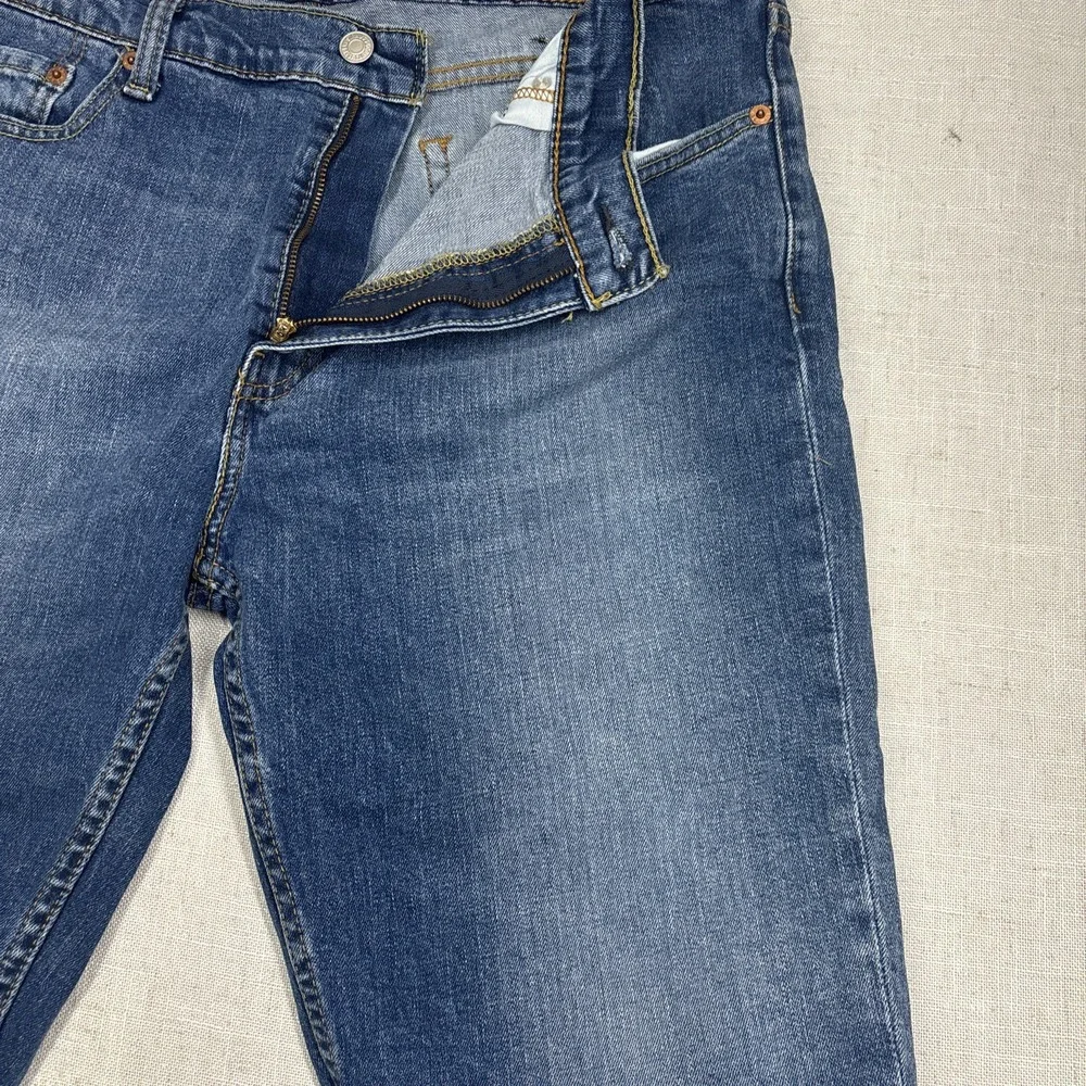 Levis Shorts Mens W38 Blue Slim Straight‎ Denim Cut Offs 511 Frayed